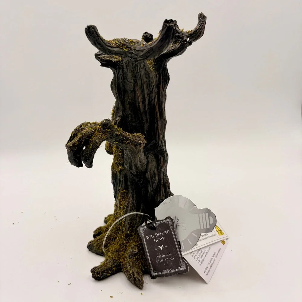 Well Dressed Home Spooky Haunted Tree LED Light Up Decor with Sound Halloween